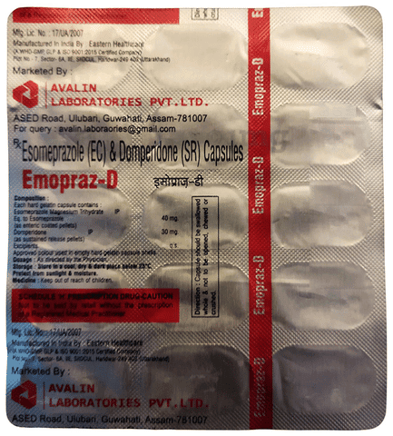 Emopraz-D Capsule SR packaging
